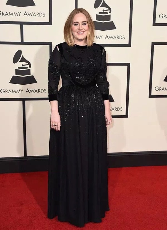 Adele Glowed in Custom Louis Vuitton After Skipping the Grammys